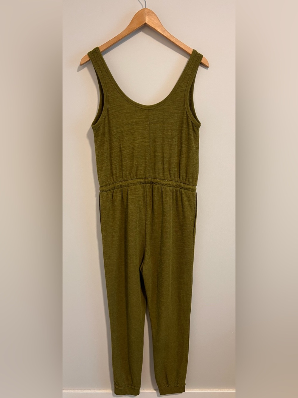 Free People FP Beach Bicoastal Jumpsuit Romper Olive Green Boho, Size Small - Picture 5 of 9
